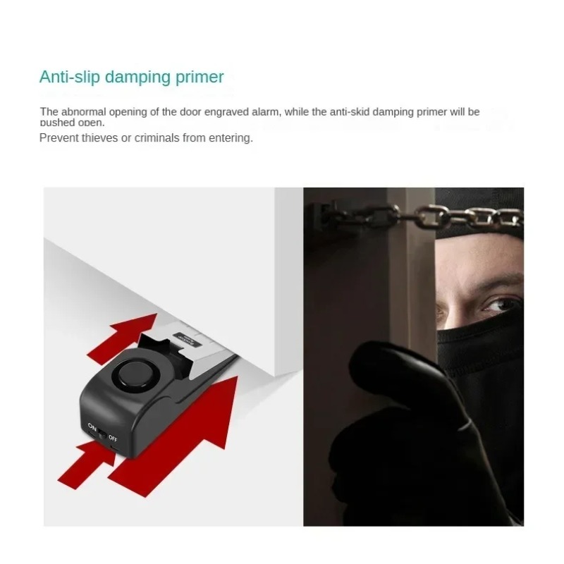 อุปกรณ์เตือนภัยแบบพกพาสำหรับปร - Door Stop Alarm บทวิจารณ์และราคา