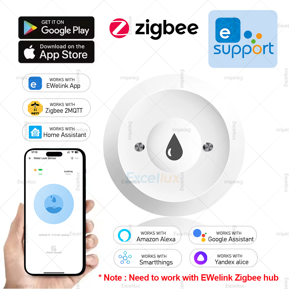 Ewelink Zigbee 3.0 Water Senso - Water Alarm Sensor บทวิจารณ์และราคา
