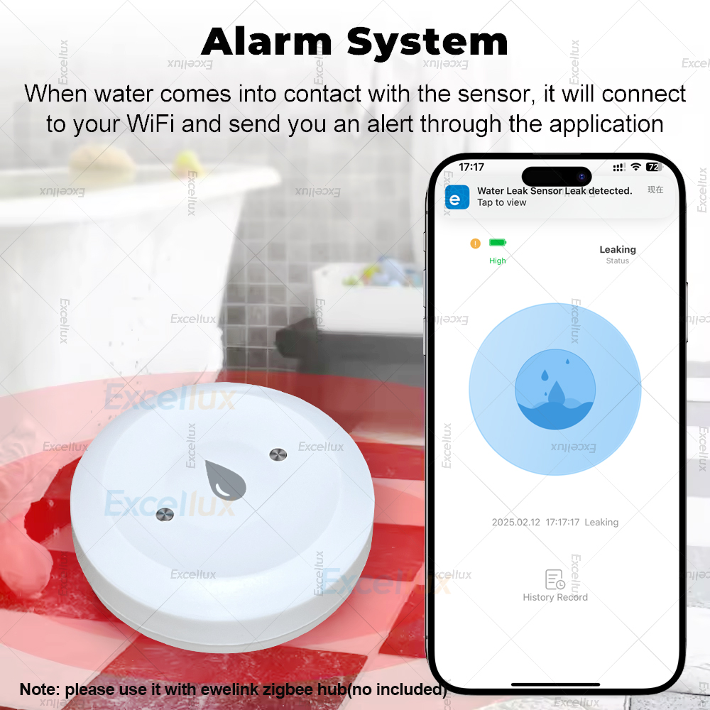 Ewelink Zigbee 3.0 Water Senso - Water Alarm Sensor บทวิจารณ์และราคา