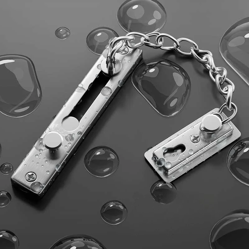 โซ่ประตูเหล็กสแตนเลสแบบไม่ต้อง - Security Chain Door บทวิจารณ์และราคา