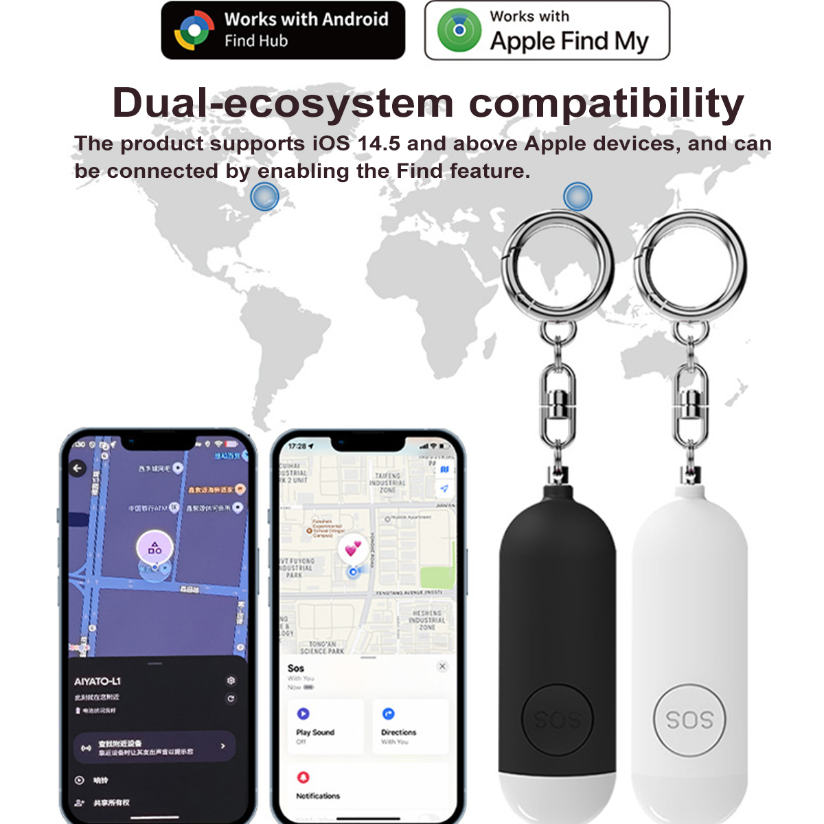 ไฟเตือนภัยป้องกันตัวแบบ LED ชา - Personal Alarm Keychain บทวิจารณ์และราคา