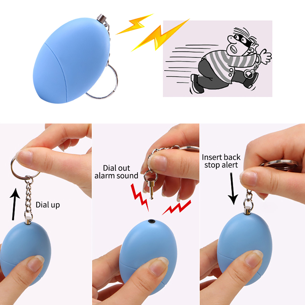 1PCS Self Defense ALARM 100dB  - Personal Alarm Keychain บทวิจารณ์และราคา