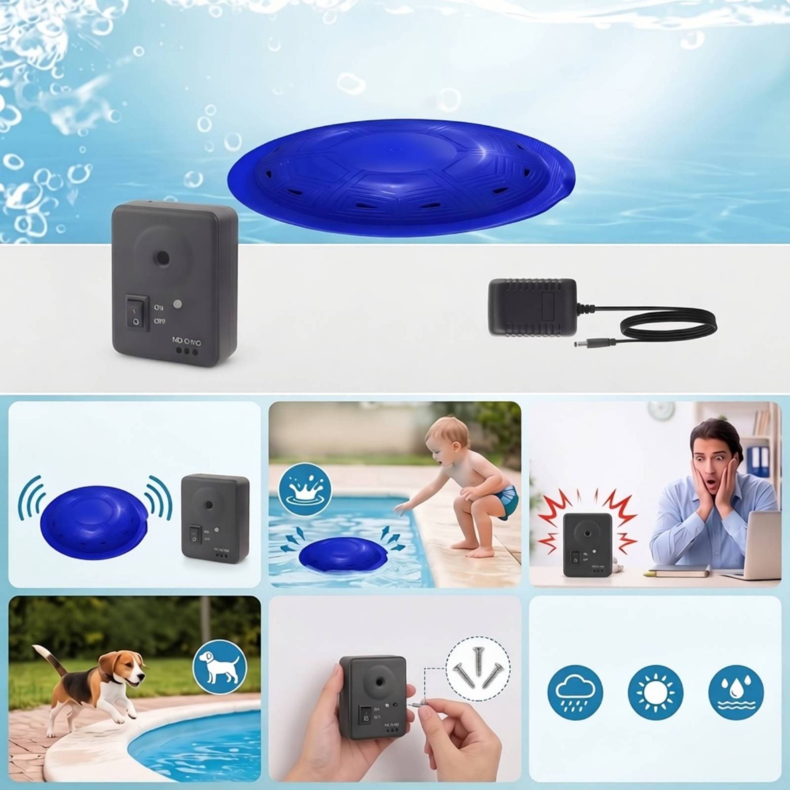 สัญญาณเตือนความปลอดภัยในสระน้ำ - Pool Alarm Float บทวิจารณ์และราคา