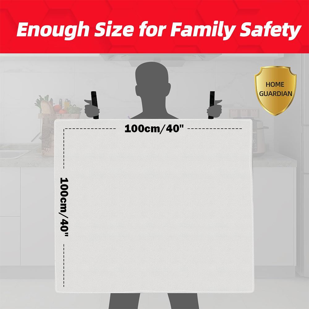 Fire ผ้าห่ม 2 แพ็ค 2*2 m/1.5*1 - Fire Blanket Kitchen บทวิจารณ์และราคา
