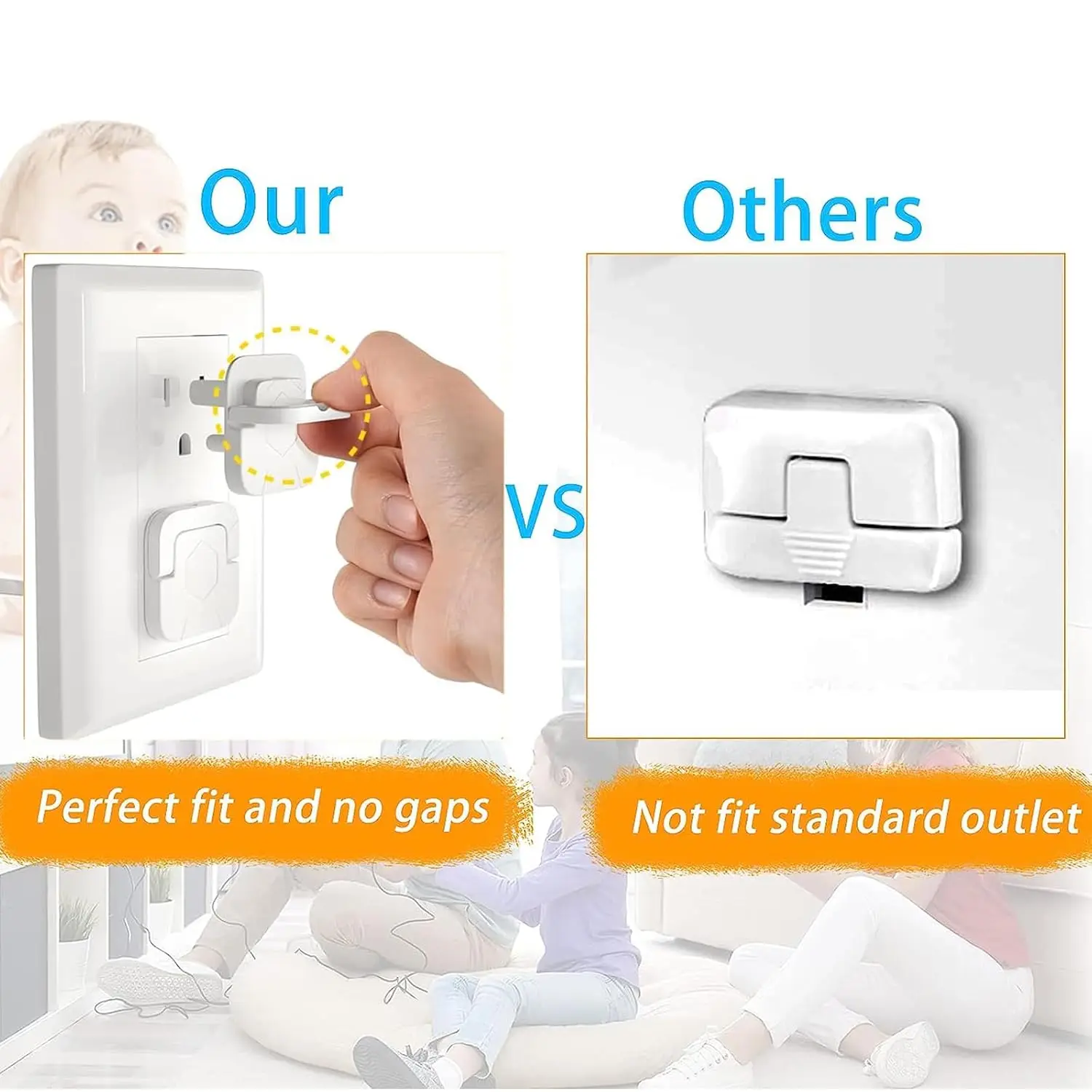 ฝาครอบปลั๊กไฟป้องกันเด็ก 1-20  - Outlet Cover Baby บทวิจารณ์และราคา