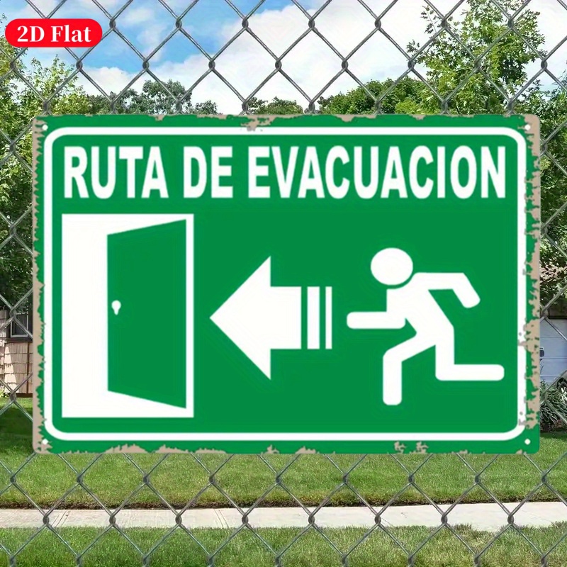 (ภาพวาดบนแผ่นดีบุก 2 มิติ) ป้า - Emergency Exit Sign บทวิจารณ์และราคา