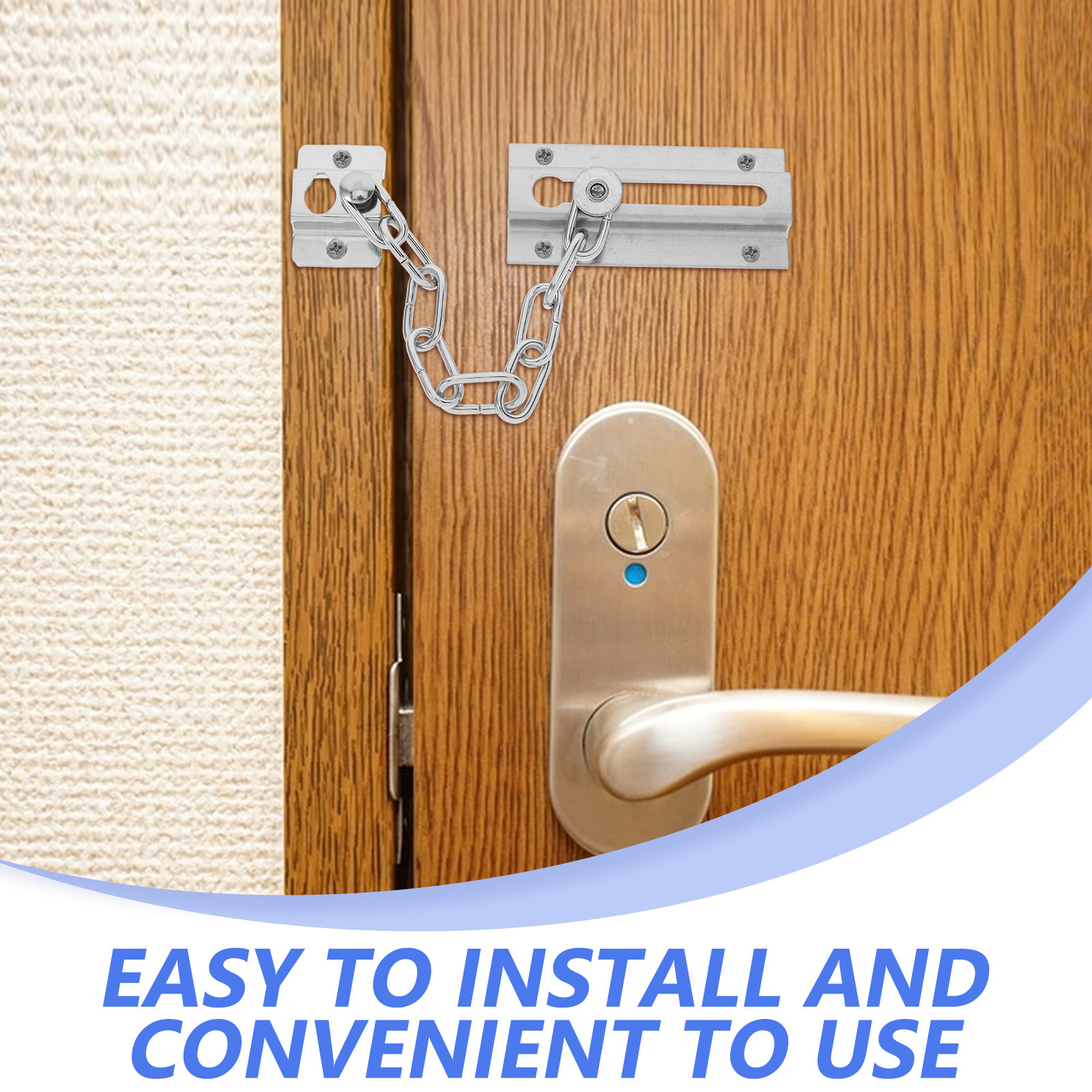 ตัวล็อคโซ่กันขโมย ตัวหยุดประตู - Security Chain Door บทวิจารณ์และราคา