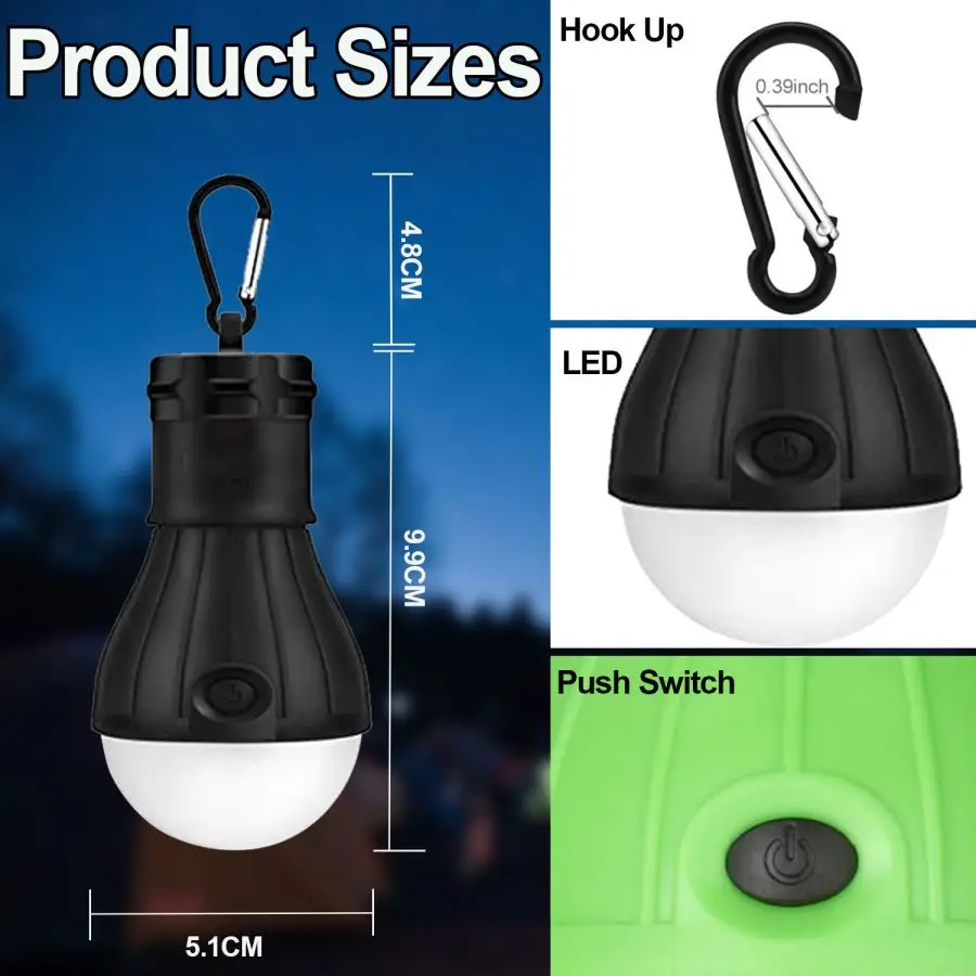 LED Camping ไฟเต็นท์โคมไฟฉุกเฉ - Power Outage Light บทวิจารณ์และราคา