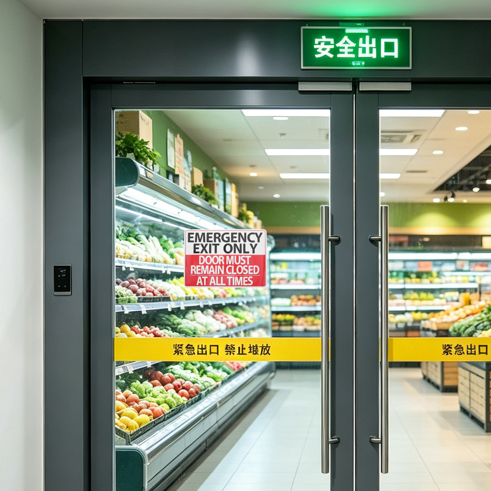 สติกเกอร์ป้ายทางออกฉุกเฉิน 6 แ - Emergency Exit Sign บทวิจารณ์และราคา