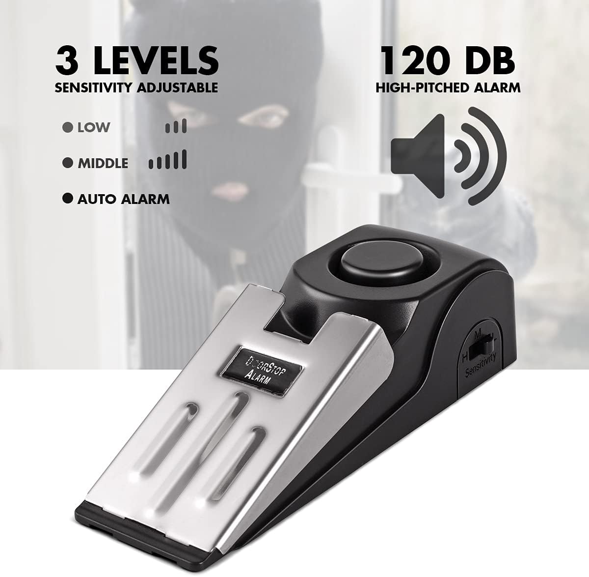 ประตูหยุดนาฬิกาปลุก,ประตู 120D - Door Stop Alarm บทวิจารณ์และราคา