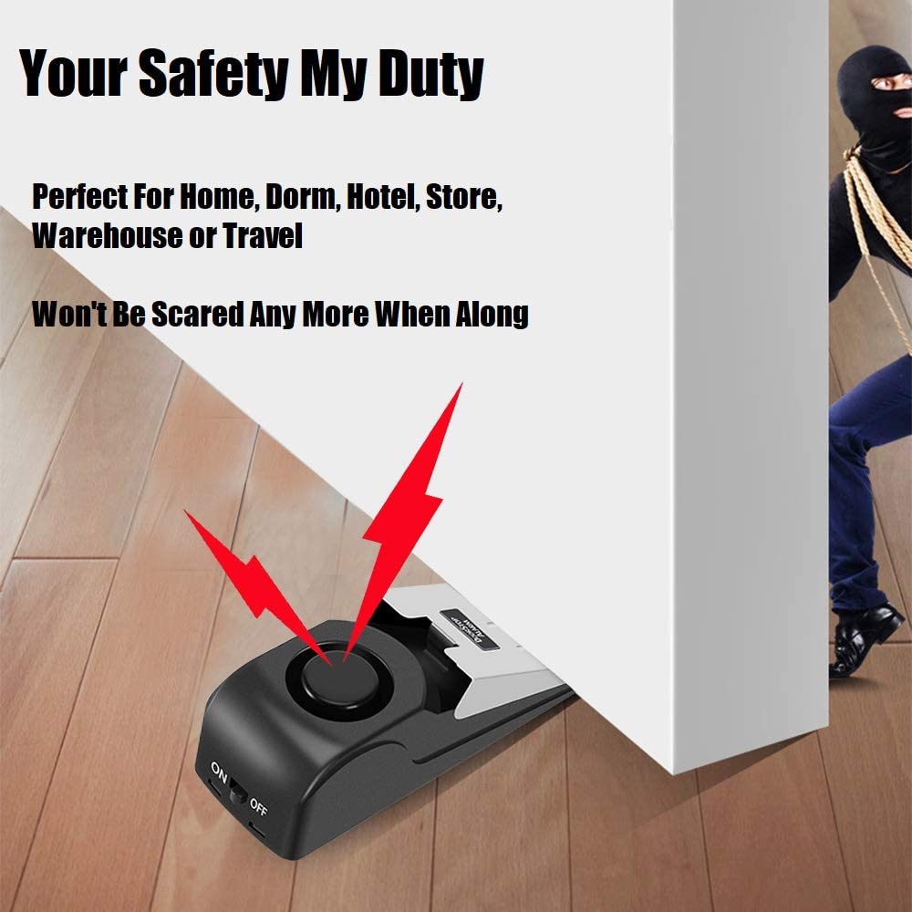 ตัวกันประตูแบบพกพา 1 ชิ้น เสีย - Door Stop Alarm บทวิจารณ์และราคา