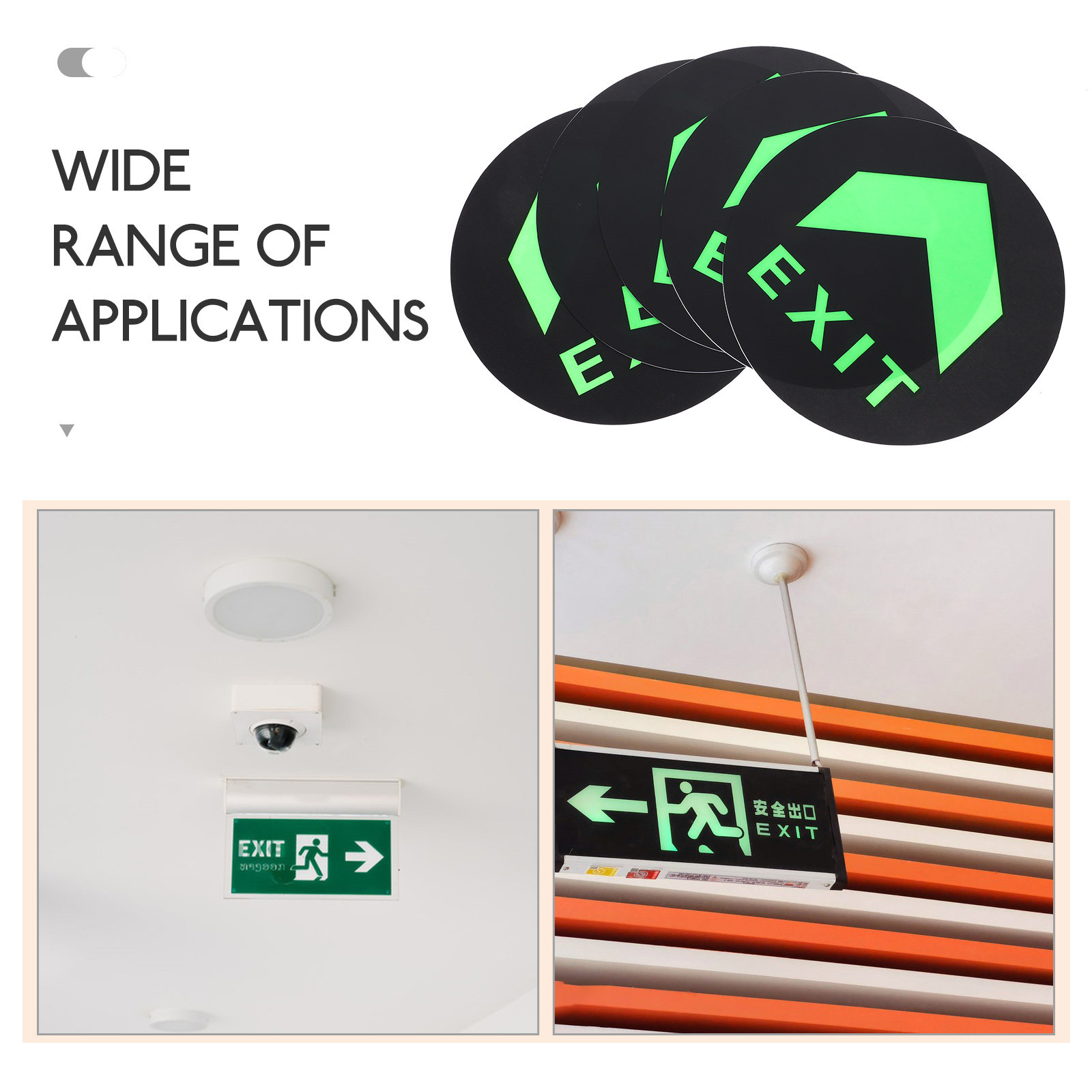 สติกเกอร์สัญลักษณ์ทางออกเรืองแ - Emergency Exit Sign บทวิจารณ์และราคา
