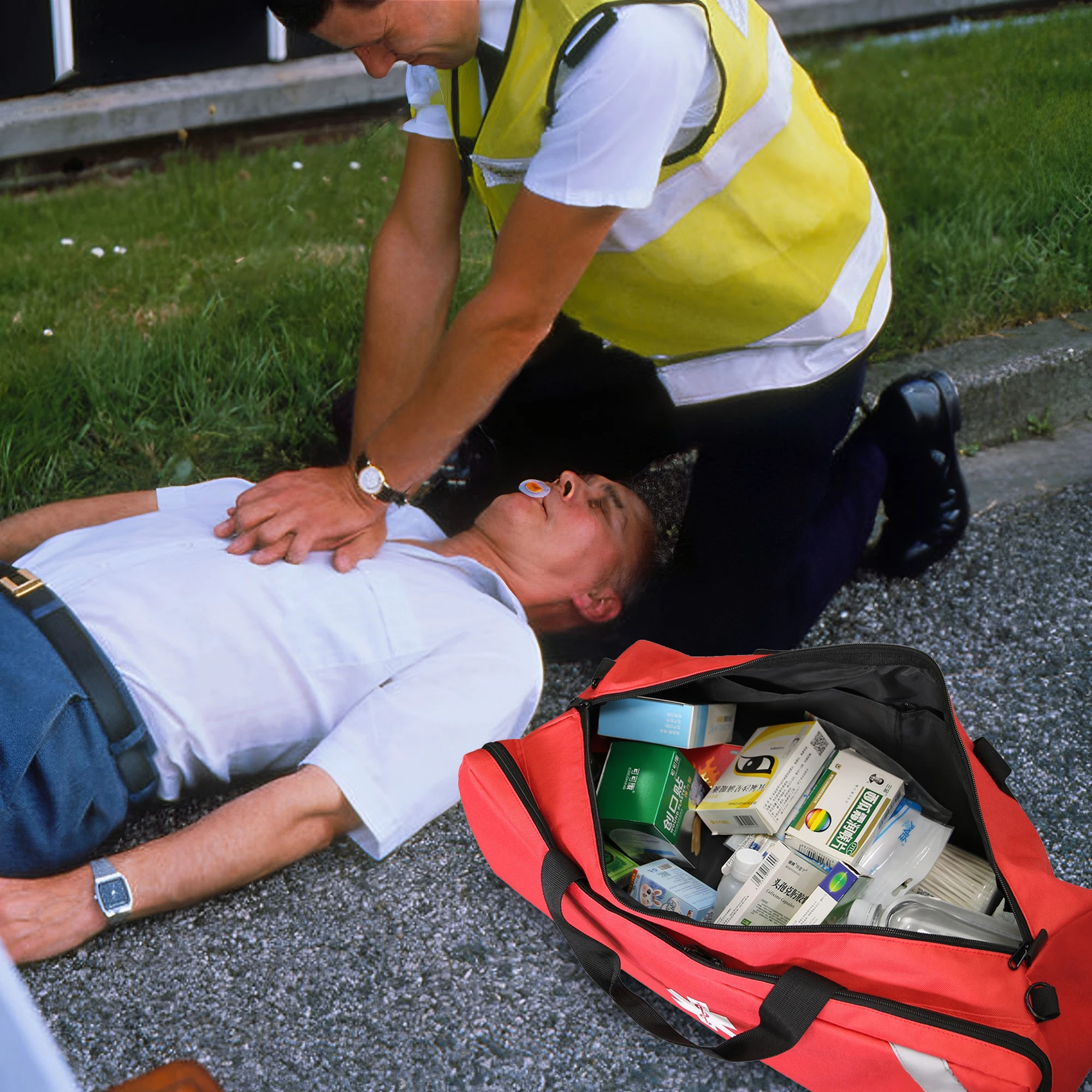 ชุดปฐมพยาบาลทางยุทธวิธี กระเป๋ - First Aid Bag Kit บทวิจารณ์และราคา