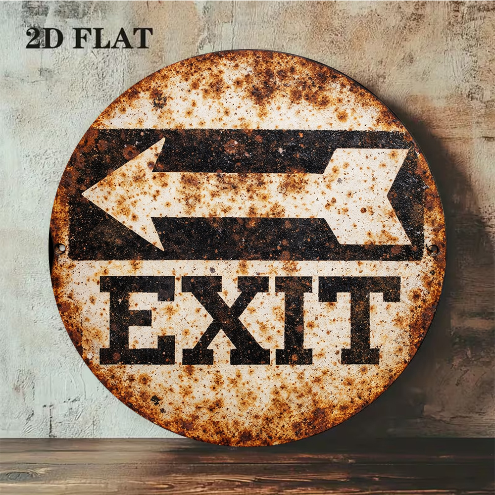 ป้ายโลหะ 2 มิติ ขนาด 8x8 นิ้ว/ - Emergency Exit Sign บทวิจารณ์และราคา