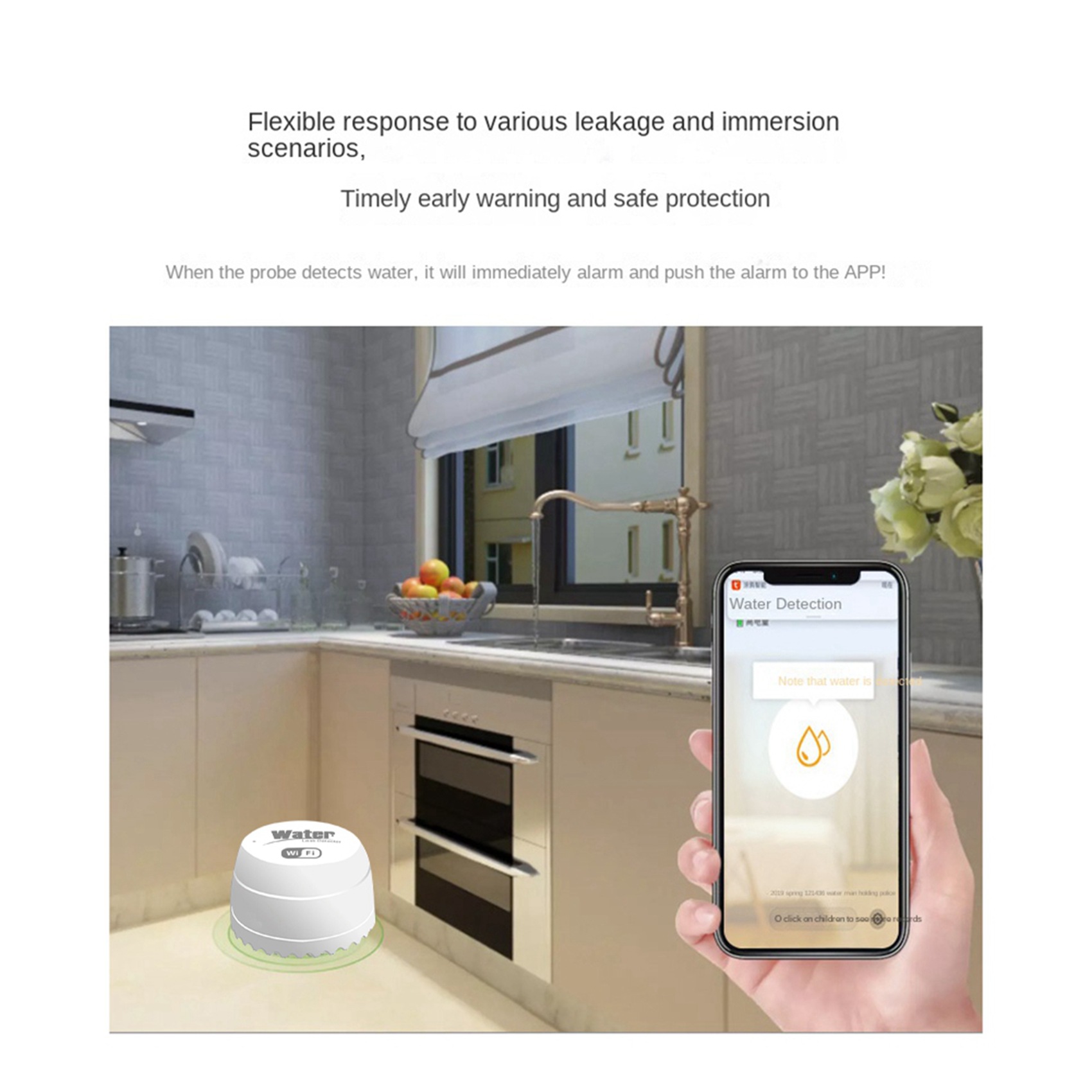 ABKW-3X Wifi Crow Smart Water  - Water Alarm Sensor บทวิจารณ์และราคา