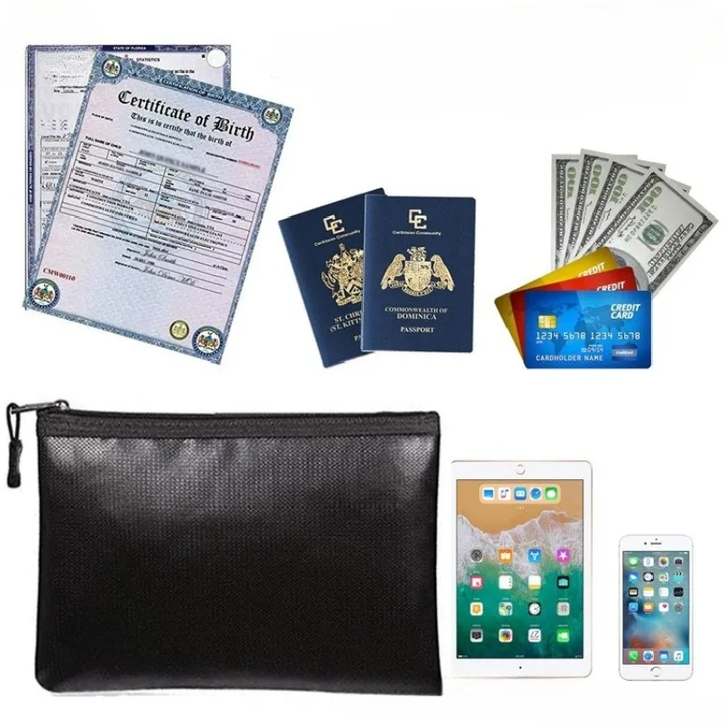 ขนาด L/M/S ถุงเก็บเอกสารกันไฟ  - Fire Safe Document บทวิจารณ์และราคา