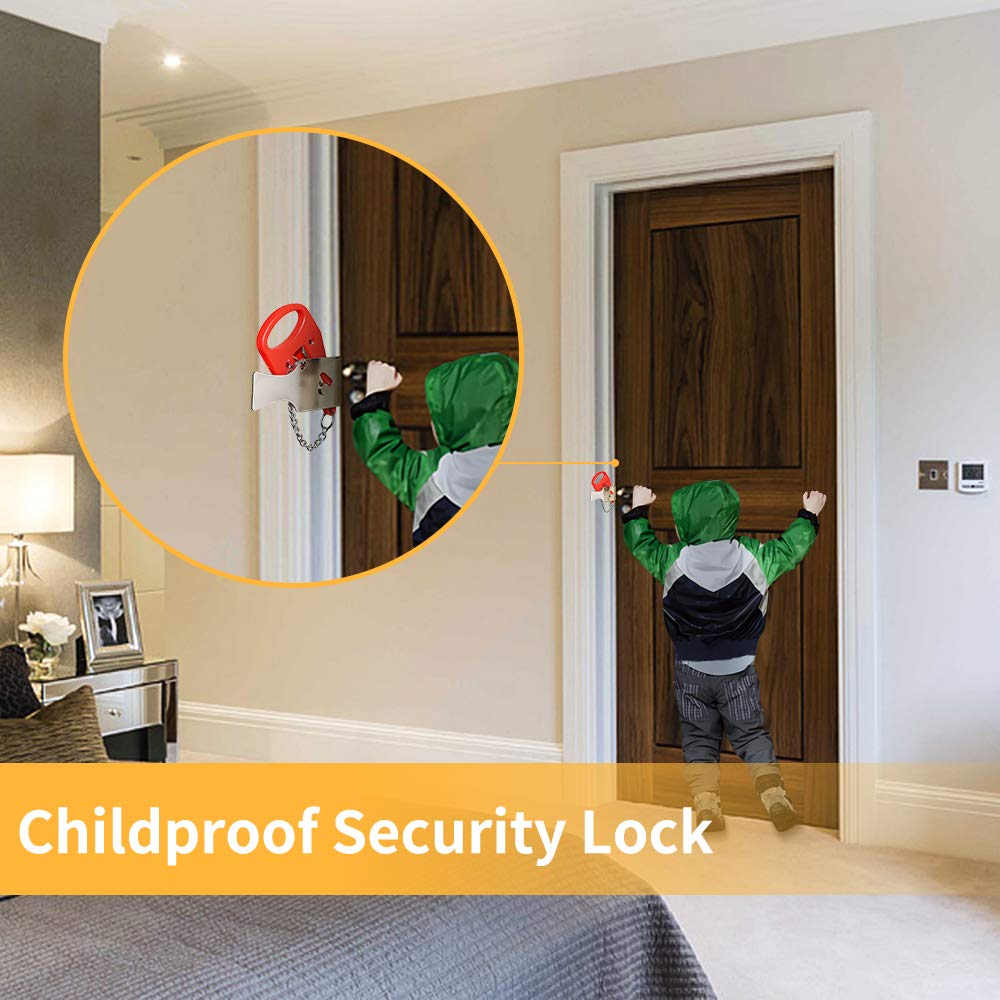 KAK แบบพกพาประตูล็อค Keyless A - Security Chain Door บทวิจารณ์และราคา