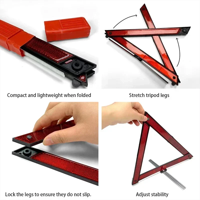 รถสามเหลี่ยมสะท้อนแสงขาตั้งกล้ - Emergency Exit Sign บทวิจารณ์และราคา