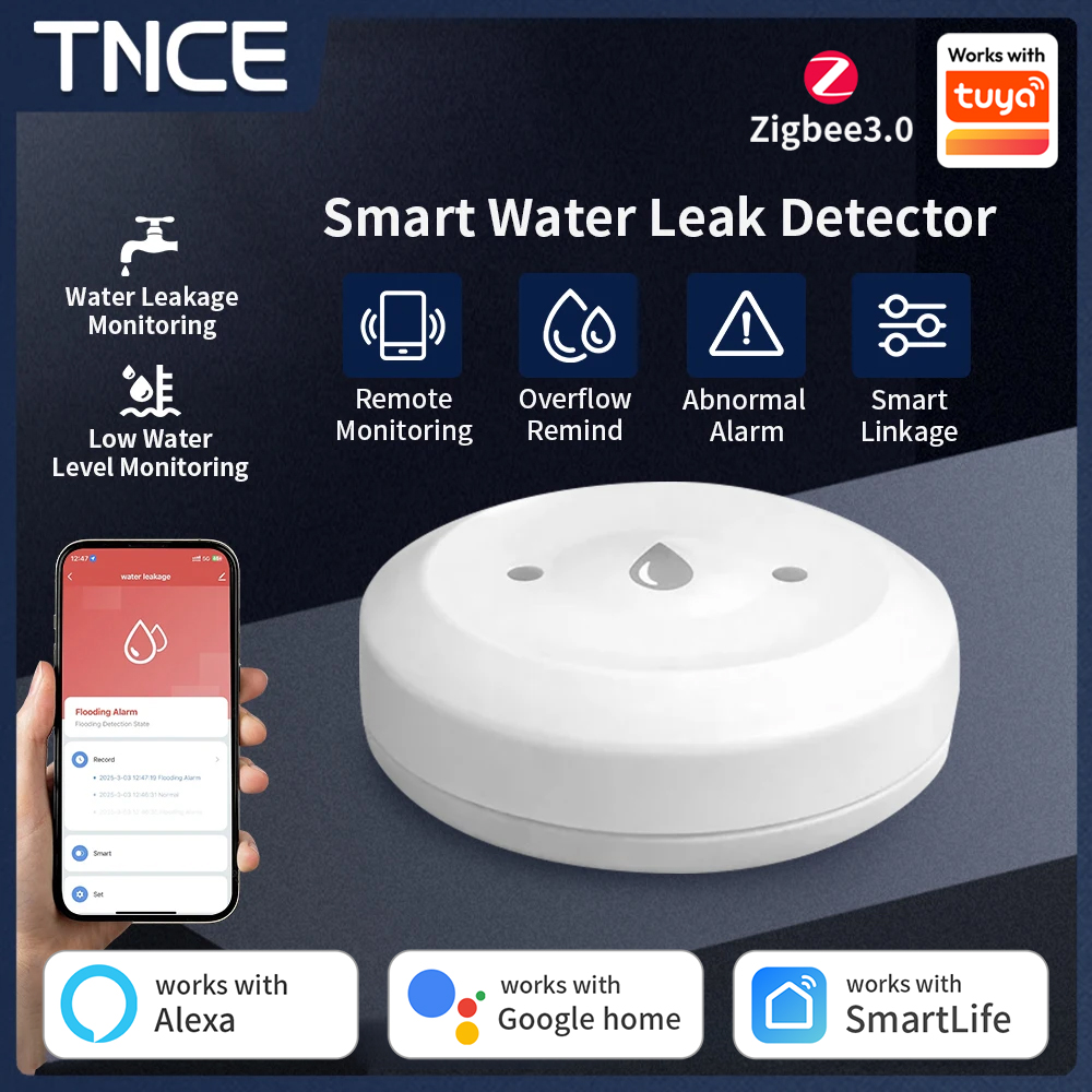 TNCE ZigBee3.0 Tuya Smart Wate - Water Alarm Sensor บทวิจารณ์และราคา