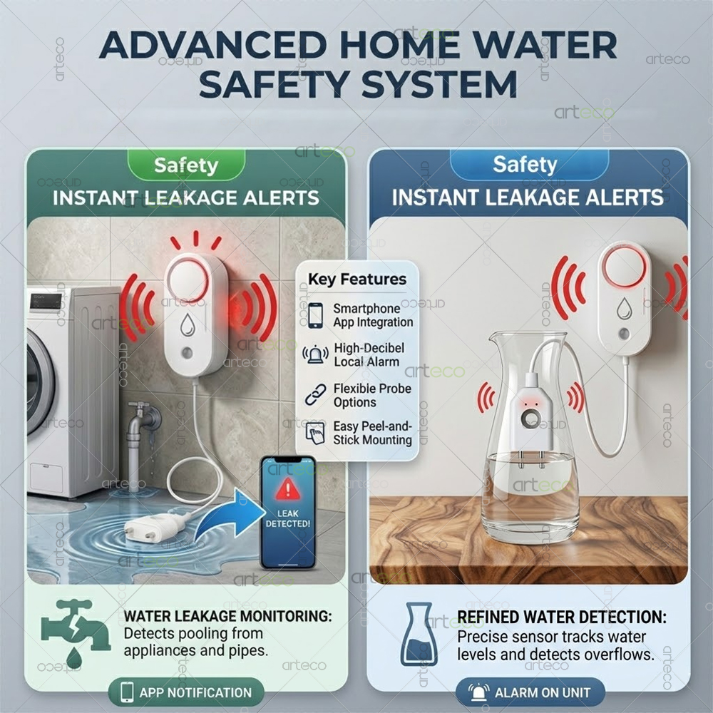 ซิกบีเครื่องตรวจจับน้ำรั่วสมาร - Water Alarm Sensor บทวิจารณ์และราคา