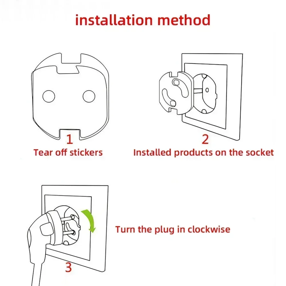 1/10pcs เด็กความปลอดภัยเด็กไฟฟ - Outlet Cover Baby บทวิจารณ์และราคา