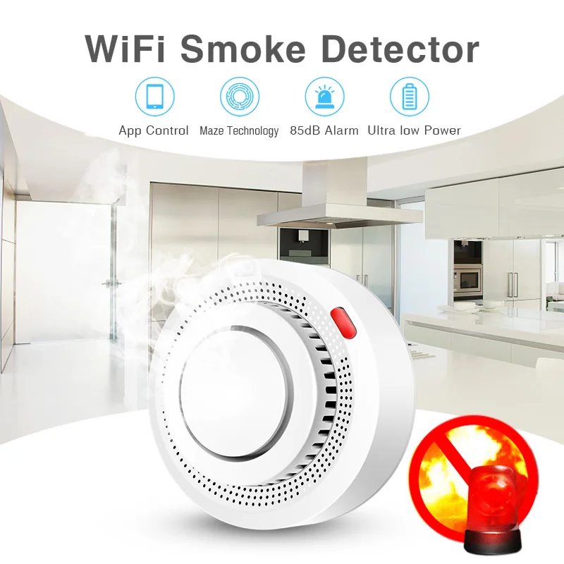 2 ชิ้น/แพ็ค เครื่องตรวจจับควัน - Smoke Detector Interconnected บทวิจารณ์และราคา