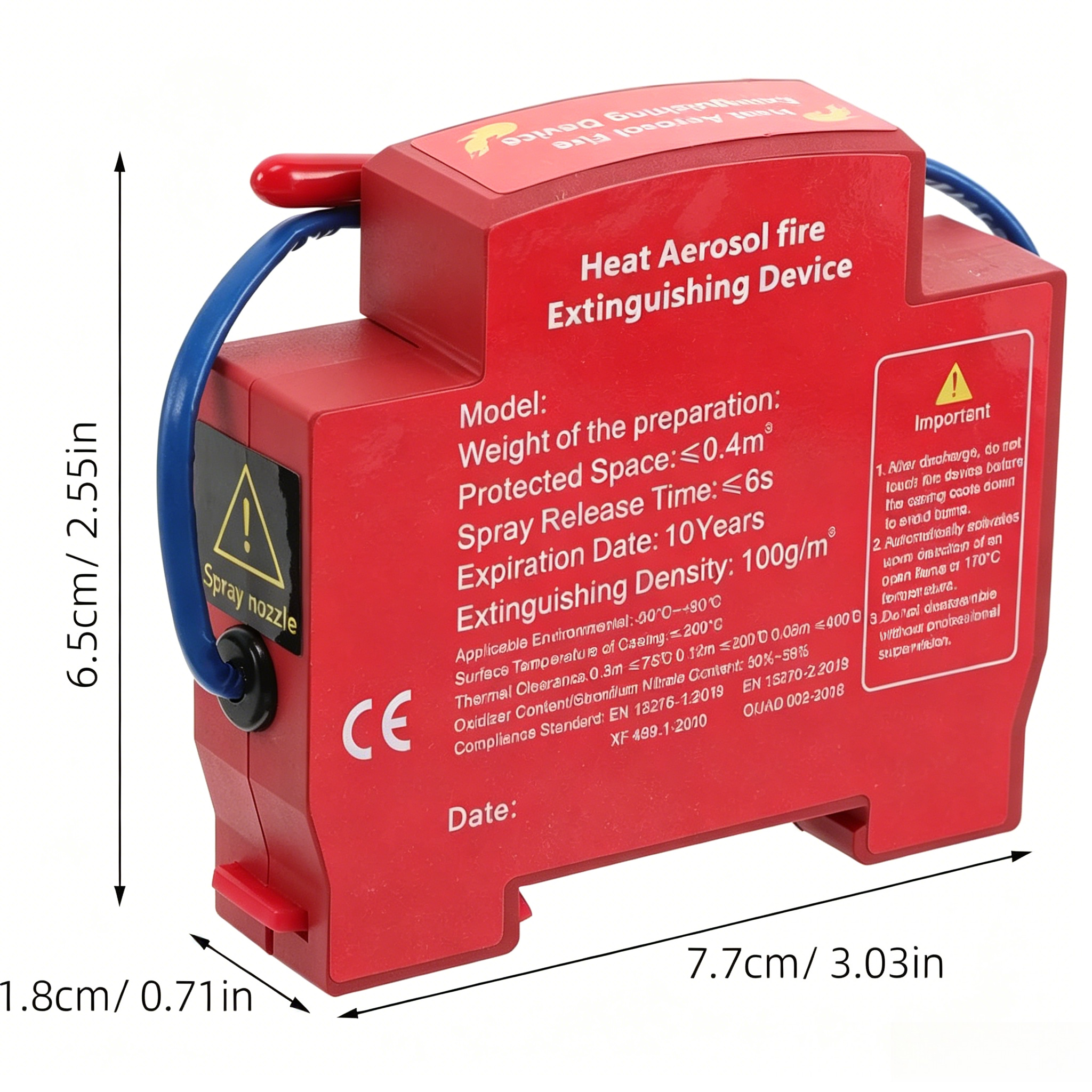 ชุดดับเพลิงแบบละอองความร้อนขนา - Fire Extinguisher Small บทวิจารณ์และราคา