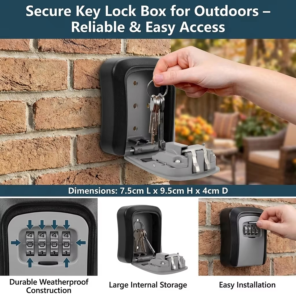 กล่องเก็บกุญแจติดผนังพร้อมรหัส - Lockbox Key Secure บทวิจารณ์และราคา