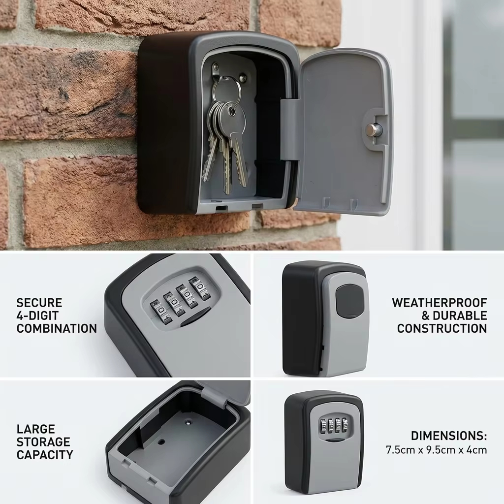 กล่องเก็บกุญแจติดผนังพร้อมรหัส - Lockbox Key Secure บทวิจารณ์และราคา
