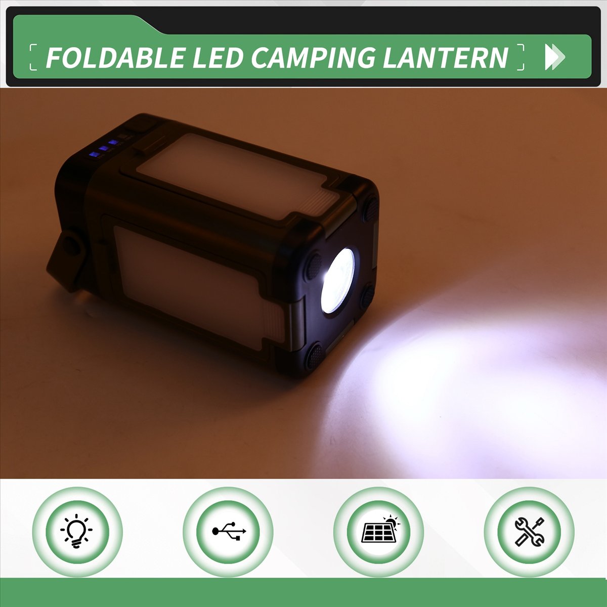 X08A โคมไฟตั้งแคมป์ LED แบบพับ - Power Outage Light บทวิจารณ์และราคา