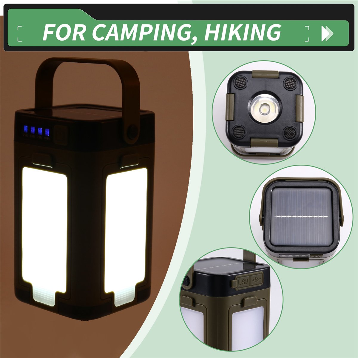 X08A โคมไฟตั้งแคมป์ LED แบบพับ - Power Outage Light บทวิจารณ์และราคา
