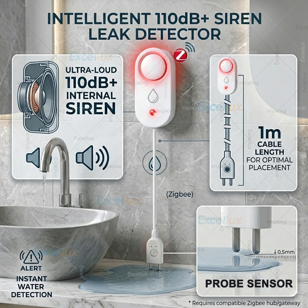 เซ็นเซอร์ตรวจจับน้ำรั่วอัจฉริย - Water Alarm Sensor บทวิจารณ์และราคา