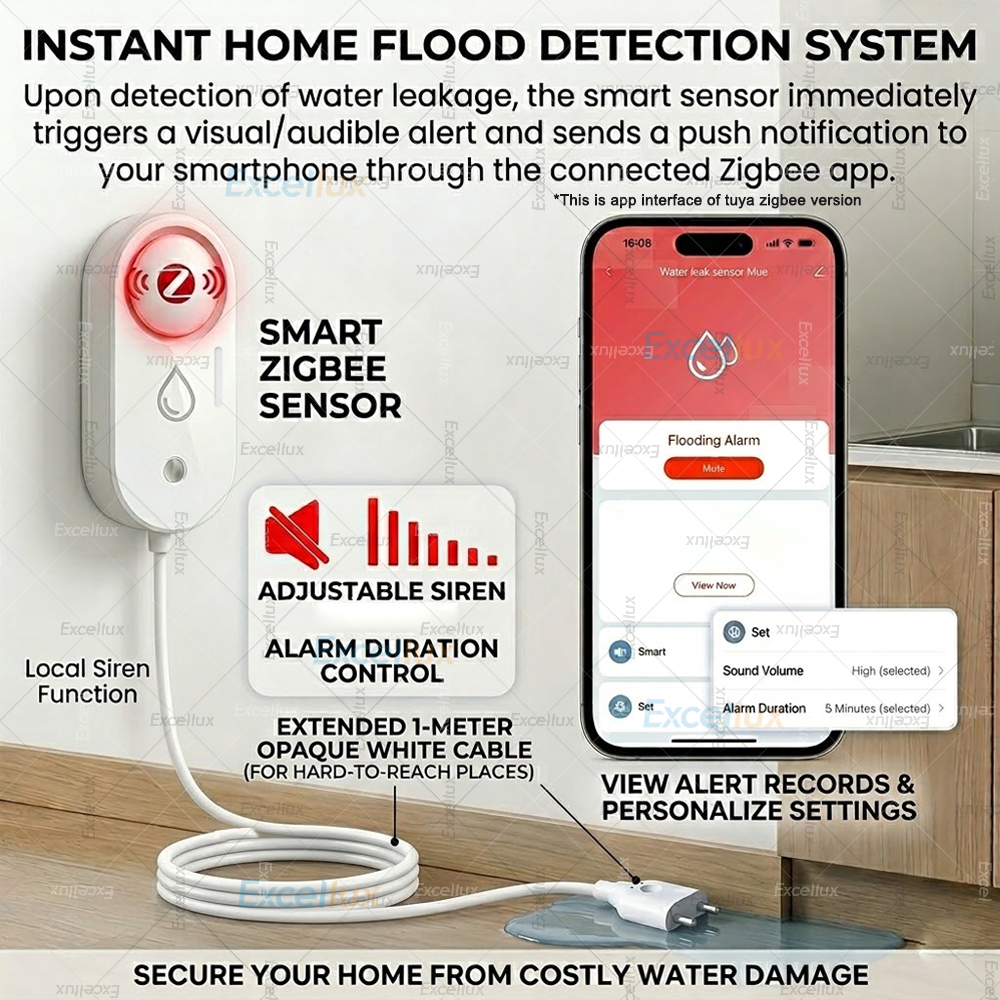เซ็นเซอร์ตรวจจับน้ำรั่วอัจฉริย - Water Alarm Sensor บทวิจารณ์และราคา