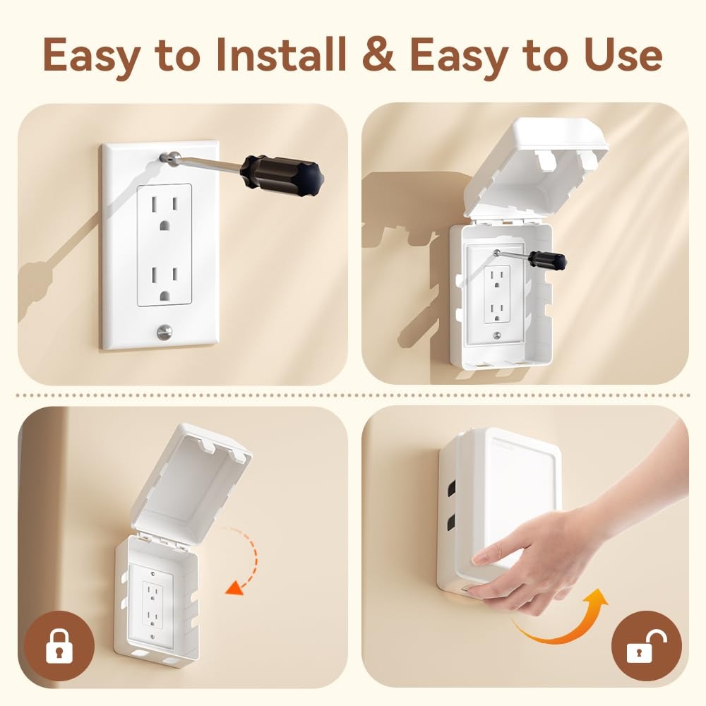 กล่องครอบปลั๊กไฟฟ้าแบบป้องกันเ - Outlet Cover Baby บทวิจารณ์และราคา