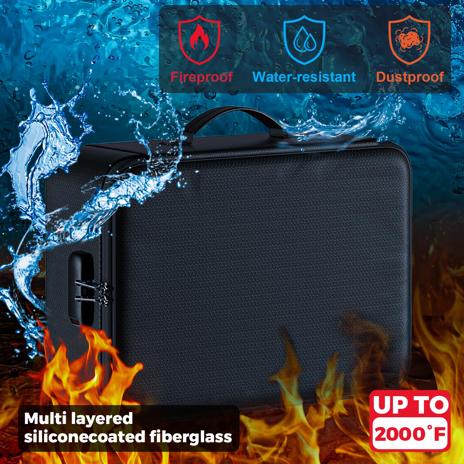 กล่องใส่เอกสารกันไฟ กันน้ำ ทนค - Fire Safe Document บทวิจารณ์และราคา