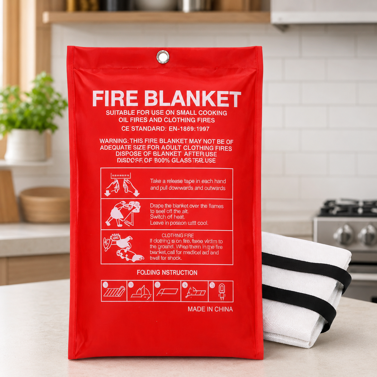 ผ้าห่มกันไฟฉุกเฉินสำหรับบ้านแล - Fire Blanket Kitchen บทวิจารณ์และราคา