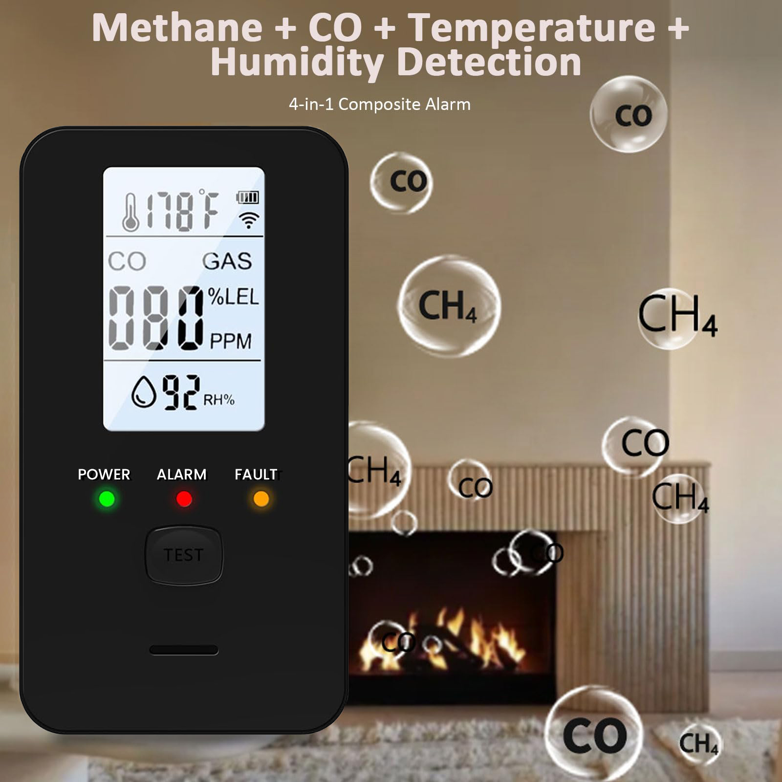 เครื่องตรวจจับก๊าซและคาร์บอนมอ - Co Detector Plug บทวิจารณ์และราคา