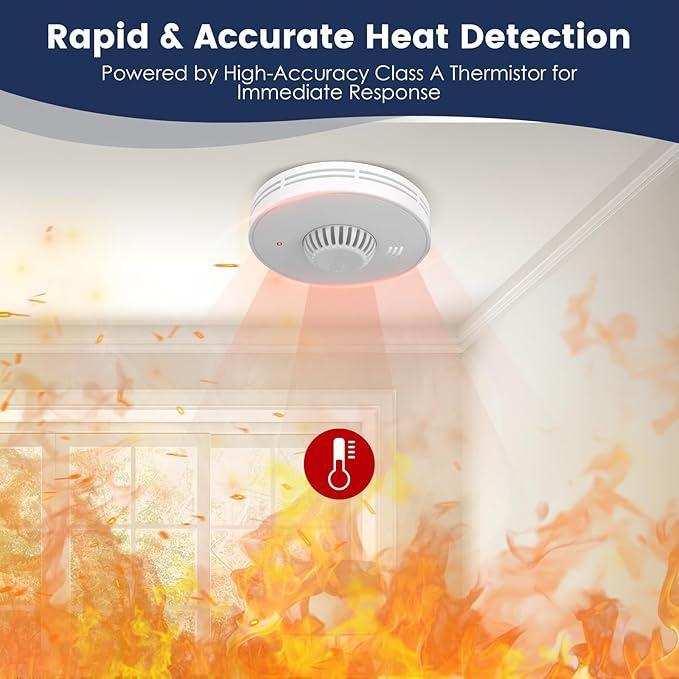 เครื่องตรวจจับควันและความร้อนแ - Smoke Detector Interconnected บทวิจารณ์และราคา